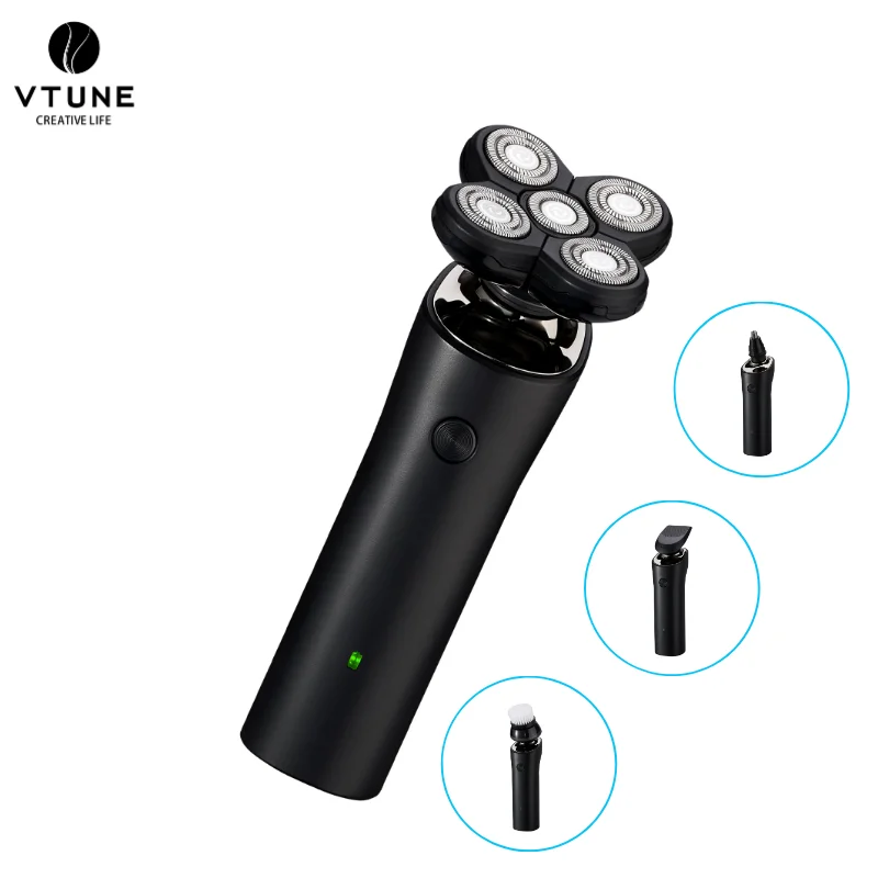 Waterproof Rechargeable 4 in 1 Head Shavers Wet Dry Electric 5 Razor Bald Rotary Cordless Hair Clippers Nose Hair Trimmer