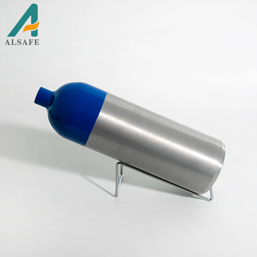 Alsafe Cylinders portable Aluminum 2L 150bar Oxygen Gas Tank