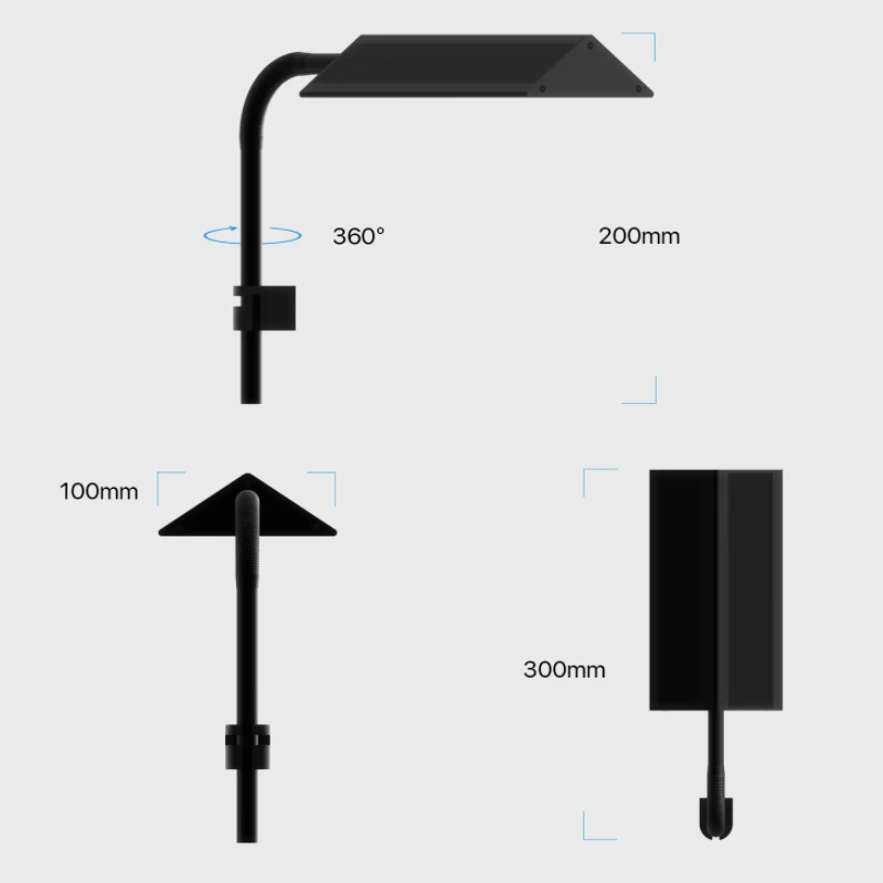 Micmol wrgb full spectrum LED  aquarium lights for live plant tank frameless aquarium tank