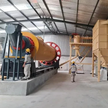 Quartz sand powder making machine ball mill with air classifier