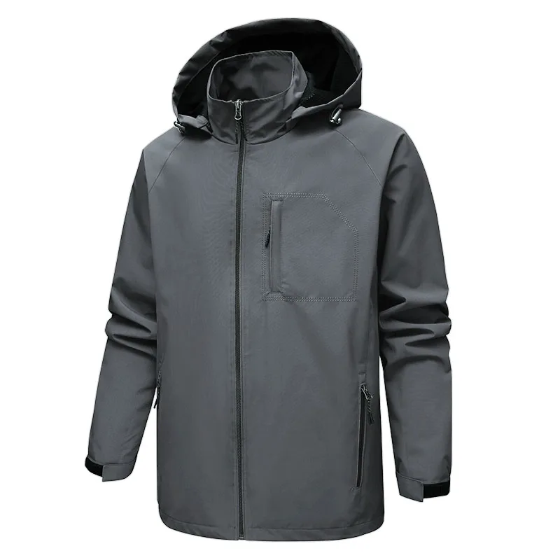 custom logo windbreaker jacket outdoor running  hoody rain crop mens coats spring polyester waterproof jacket