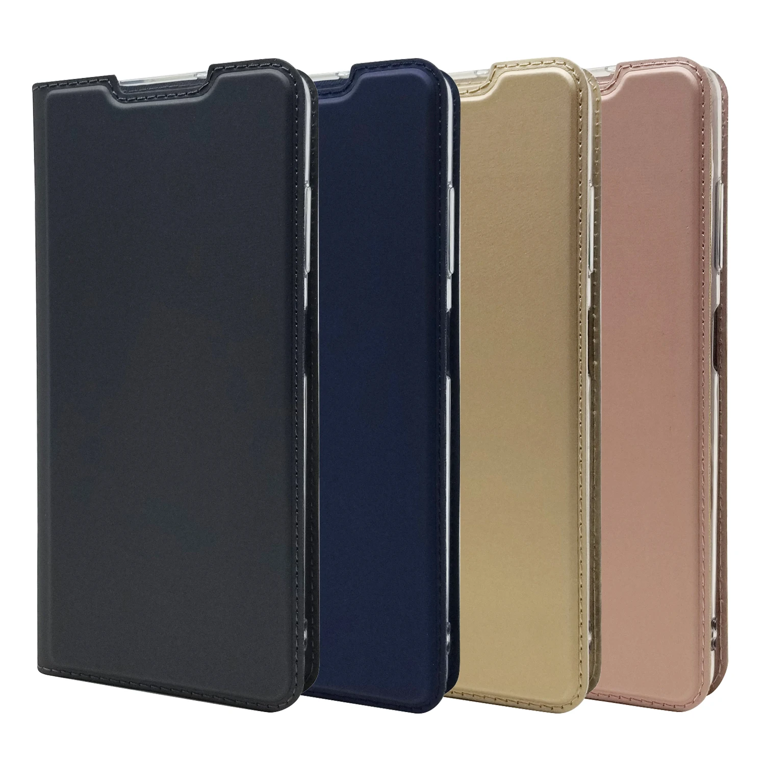 
China factory low price luxury leather hard shell foldable mobile phone holder mobile phone case for Xiaomi 