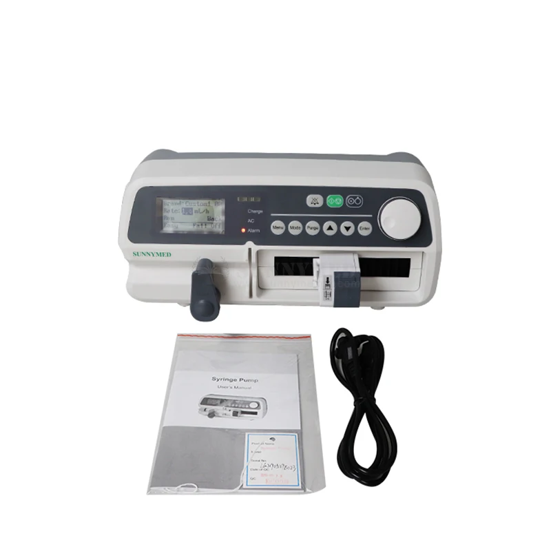 Sy-G079-2 Clinic Syringe Pump Time Based Infusion Portable Syringe Pump for Hospital