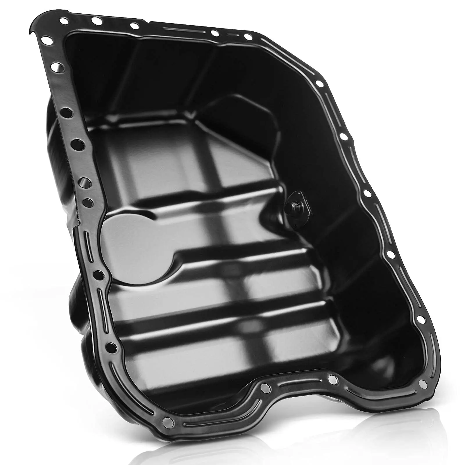Engine Oil Pan and Drain Plug Replacement for Chrysler 200 Sebring Dodge Journey Hyundai Sonata Santa Fe Tucson Jeep Compass Kia
