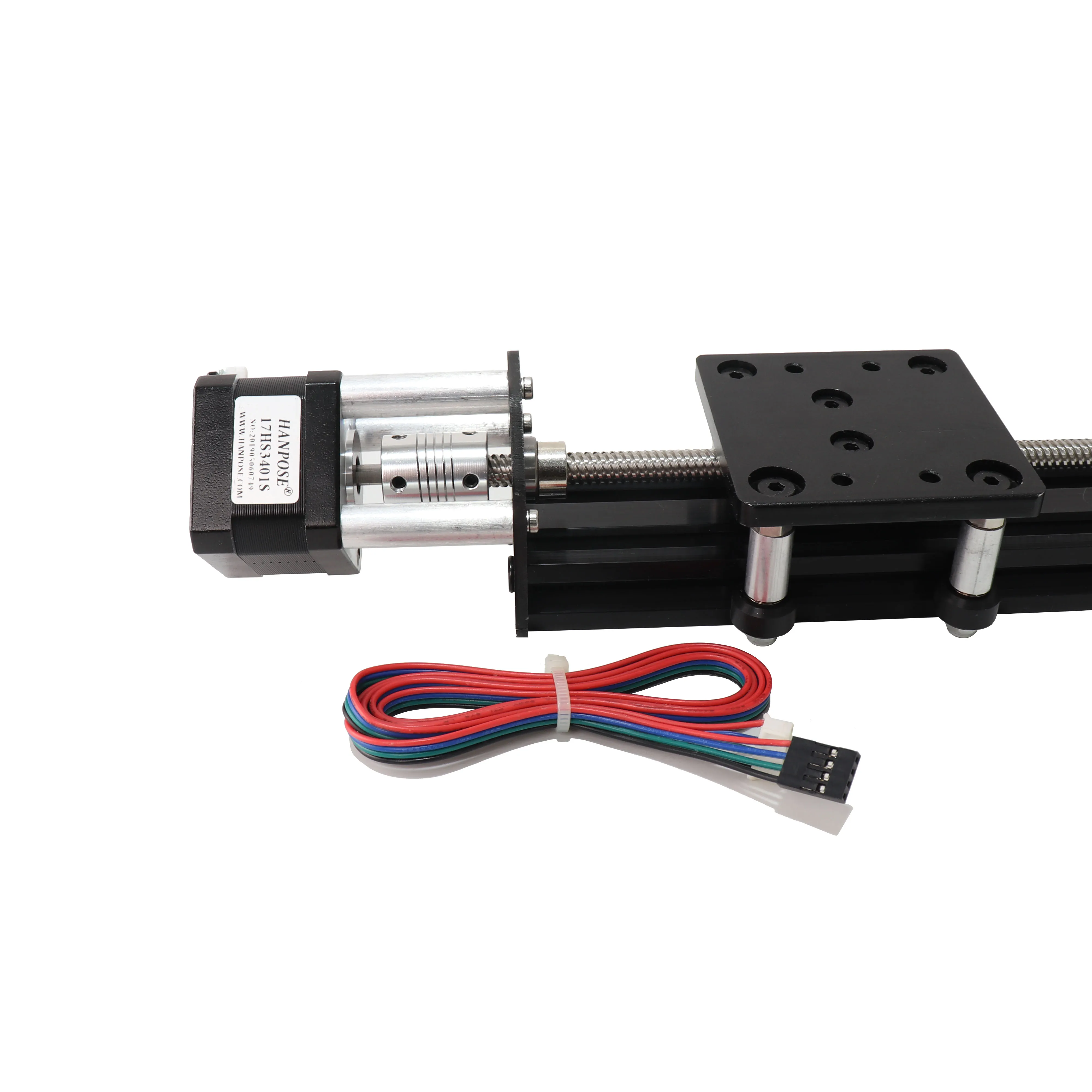 
nema17 stepper motor Effective travel 300mm precision linear slide manipulator HPV4 linear screw guide slide module 