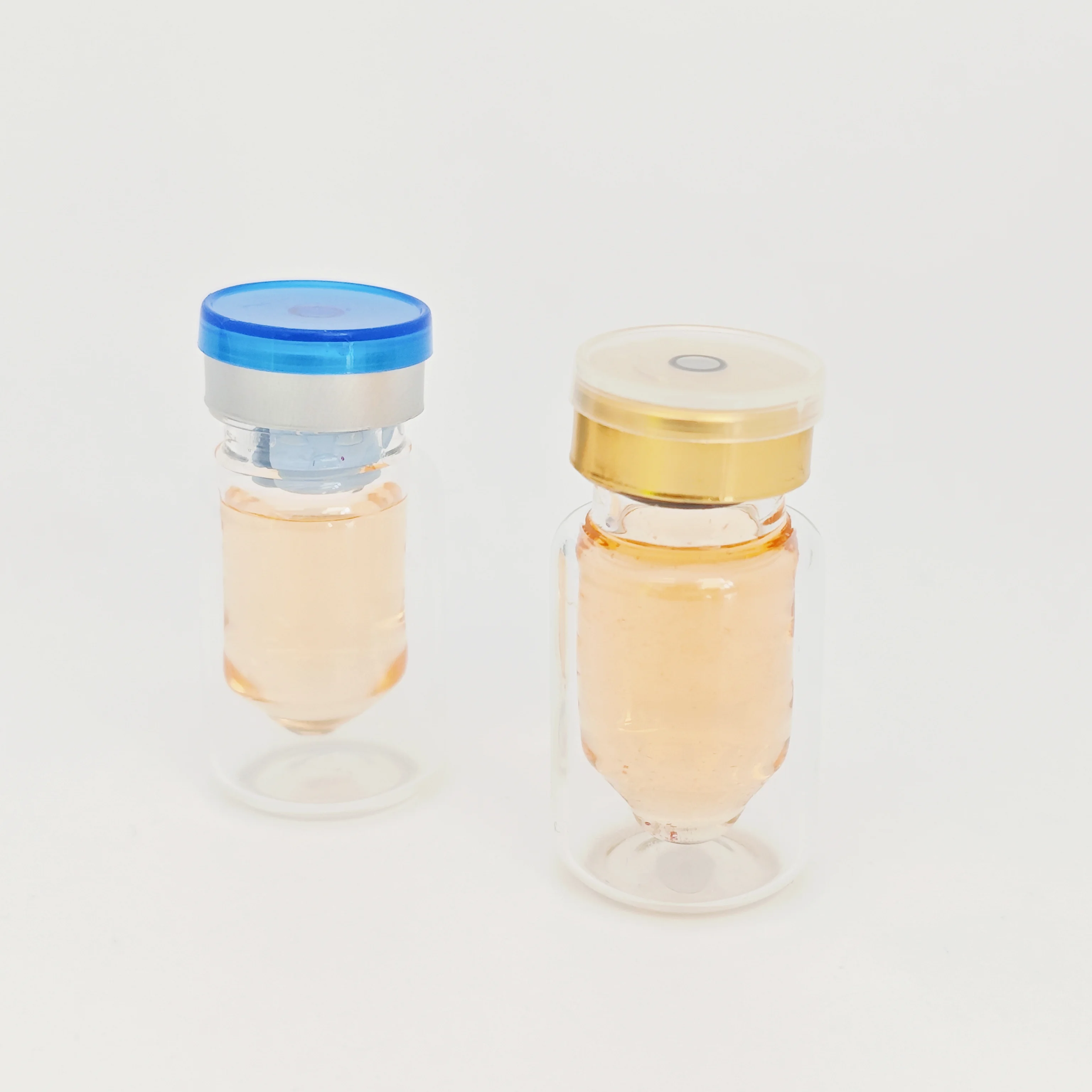 double inner Glass Bottle cosmetic vial bottle storage jars and vials light bulb shape bottle