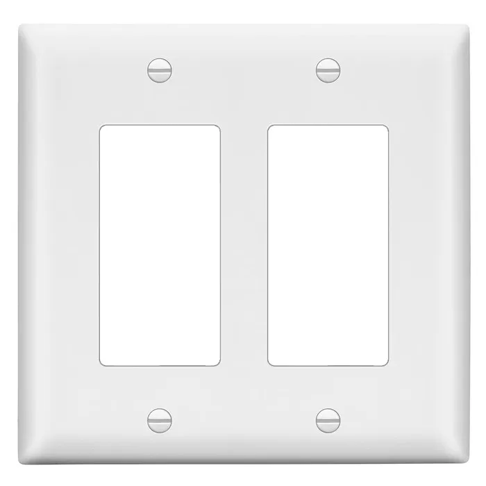 US USA Standard UL Certification 1 2 Gang Light Switch Socket On-off Flame Retardant Durable Plain Wall Plate Cover Panel
