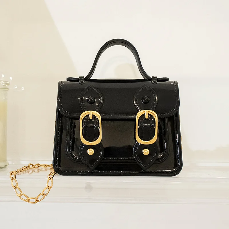 G231 Fashion exquisite shopping bag retro casual lady handbag shoulder bag female PVC solid color small female bag 2021