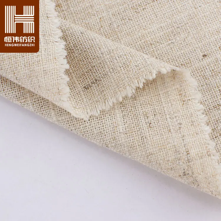 Wholesale Popular Woven 70% Cotton 30% Linen Fabric Roll Natural