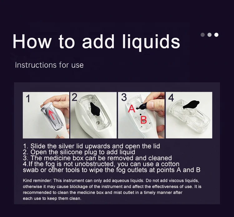 Trends USA Hair Nutrient Liquid Applicator laser Hair Growth brush Potion Dispenser LED Therapy EMS Scalp Massage Liquid comb