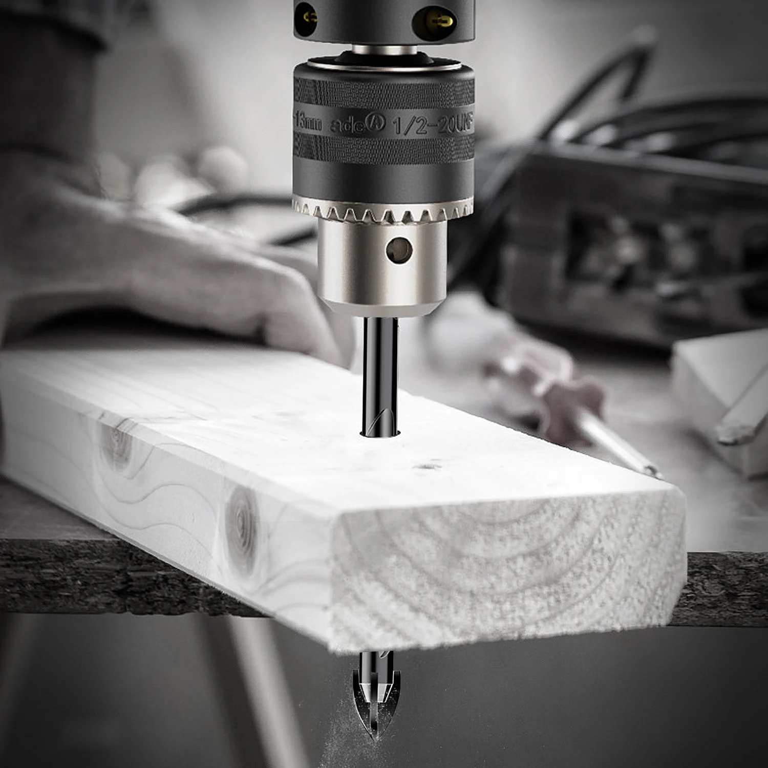 Hex shank Triangular handle multifunction drill bits for ceramic tile, glass, brick wall, wood diamond hole saw