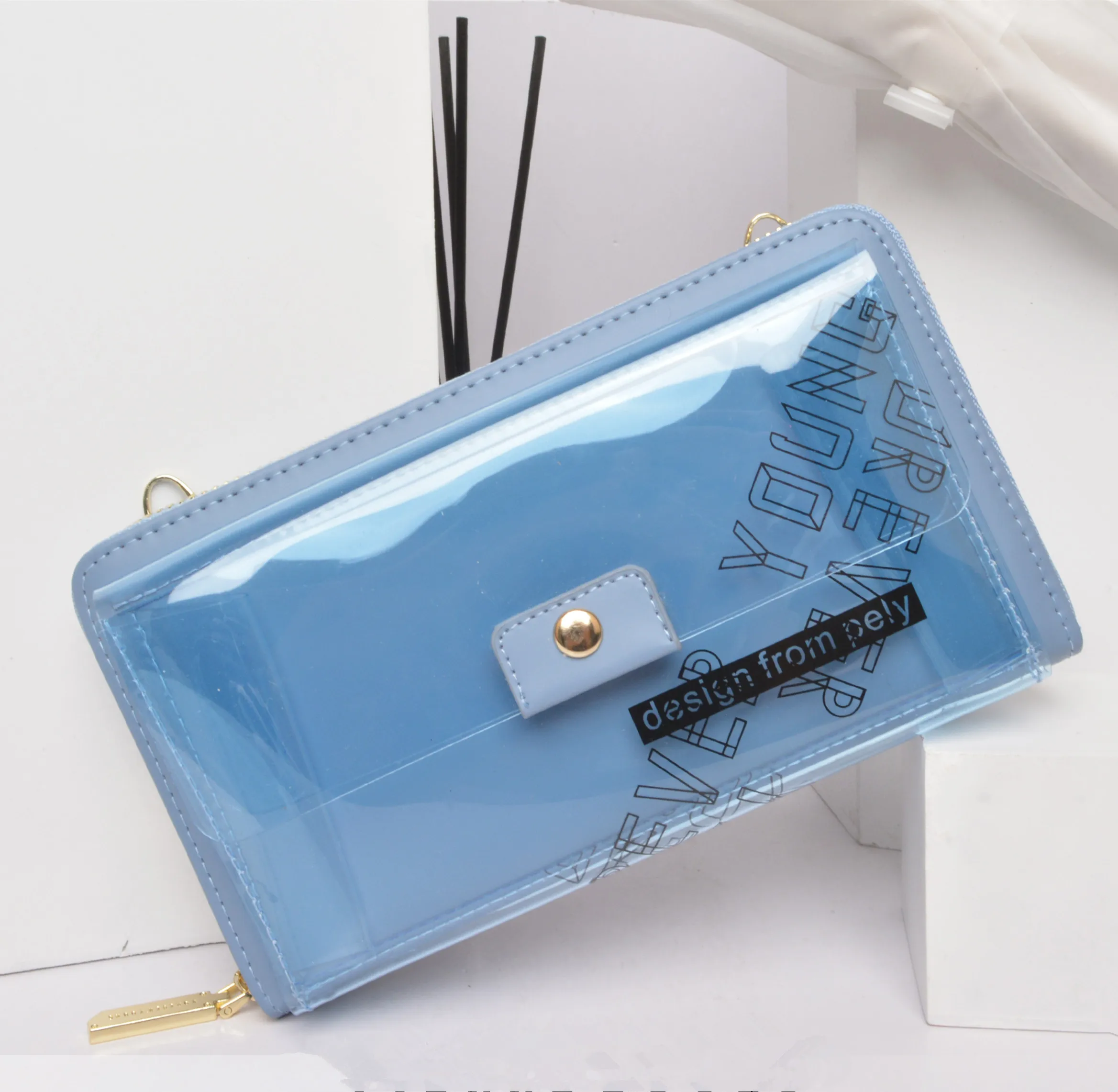 
2019 China Factory Direct Sale Winter Clutch Style Cash Purses Long Crystal Wallet Women Cash Envelope Wallet 