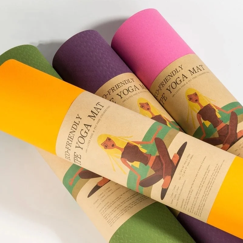 2024 Customize Logo Private Label Fitness Exercise Yoga Mat Eco-Friendly Non Slip Yoga Mats Pilates Mats