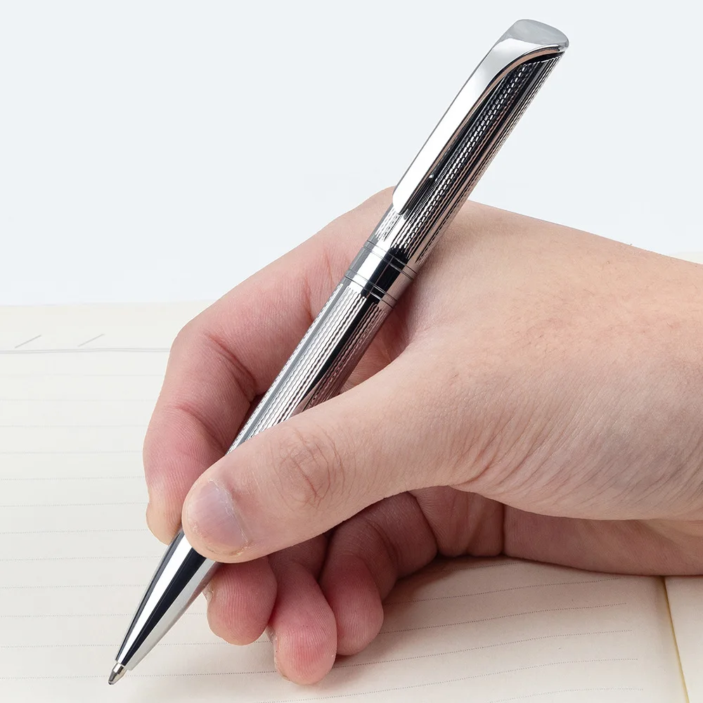 XINMEI Creative ballpoint pen multi-color rotary electroplated engraved gift pen commercial advertising metal pen