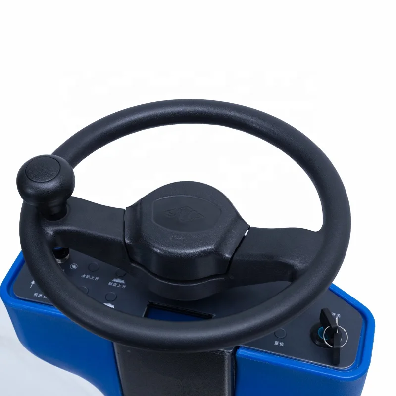 SC1350 new design lower-noise  single brush industry ride on floor scrubber dryer with battery