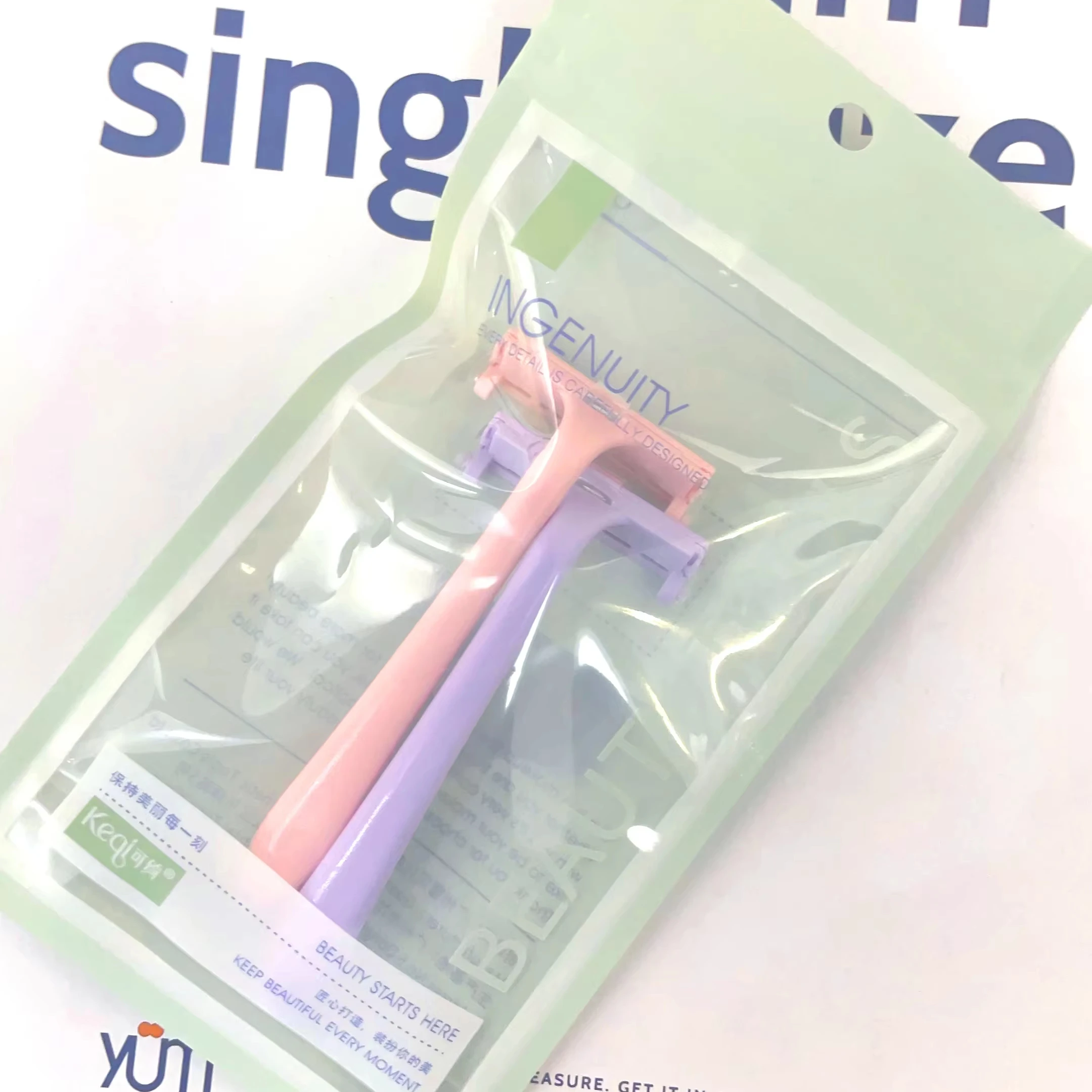 Wholesale Portable Face Razor for Women Comfortable Remover Armpit Razor Stainless Steel Macro blade Armpit hair knife