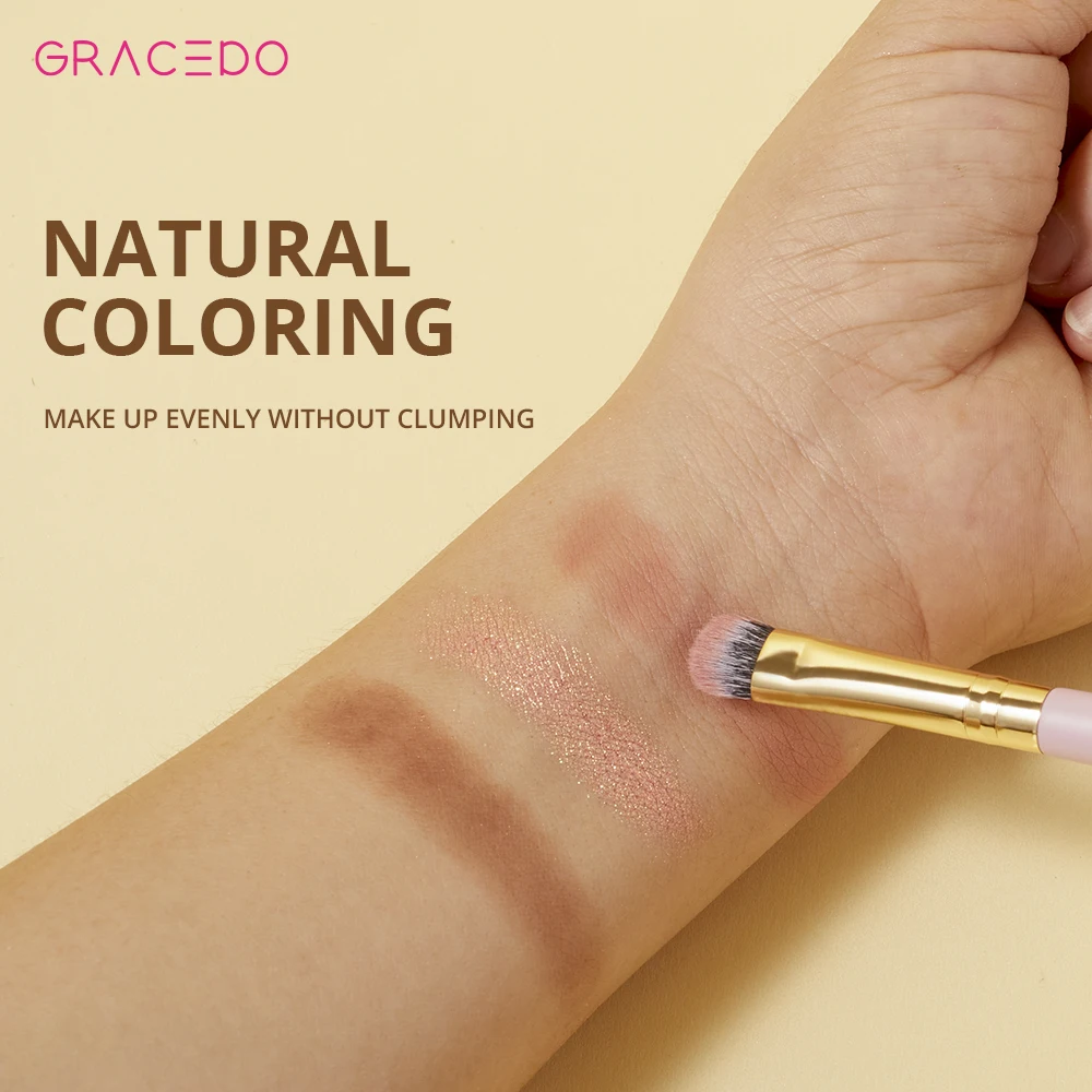 Gracedo professional makeup tool brush set wholesale custom logo case pink handle high quality vegan luxury makeup brush set