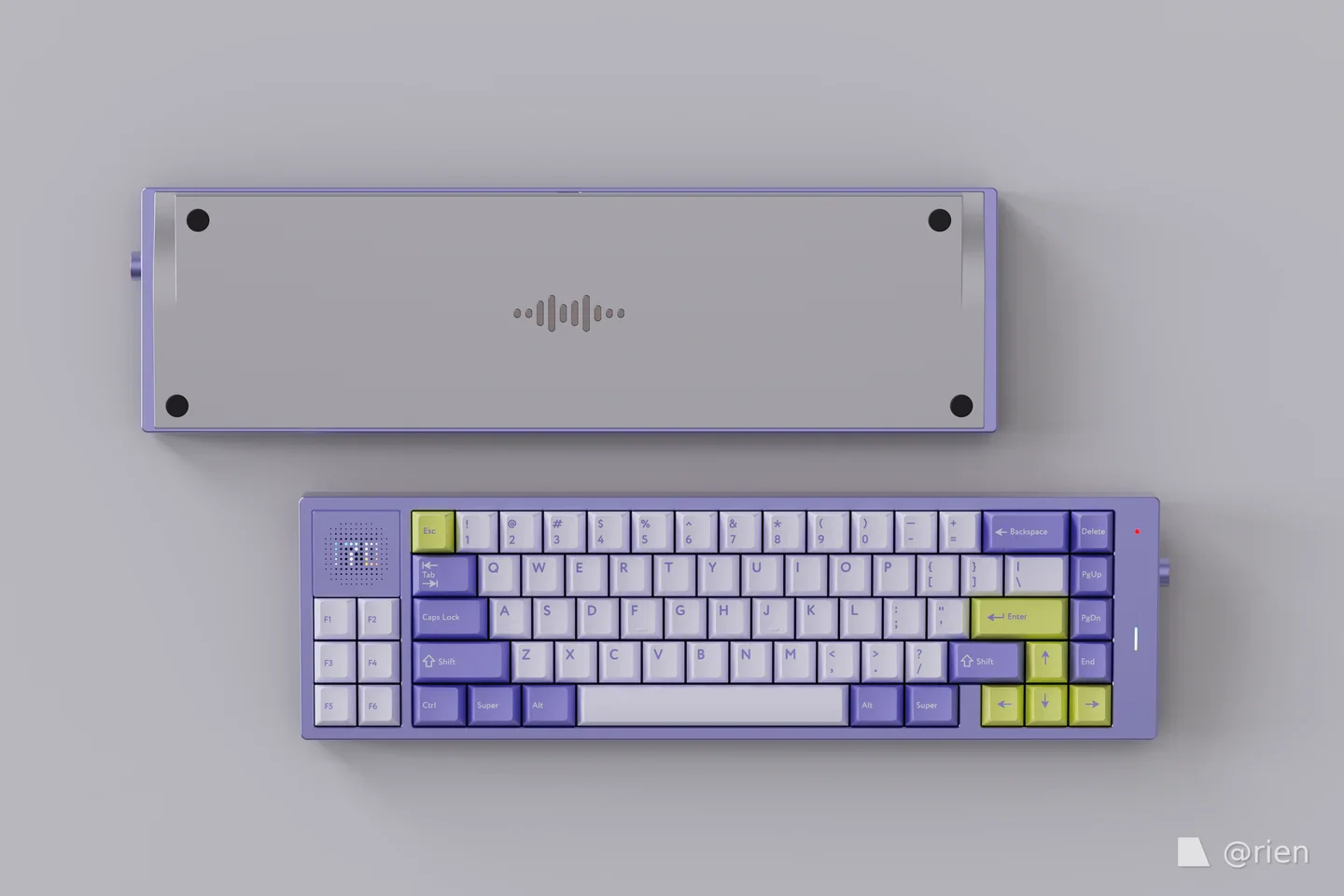 custom anodized multicolor premium CNC mechanical keyboard base aluminum cnc keyboards case supplier
