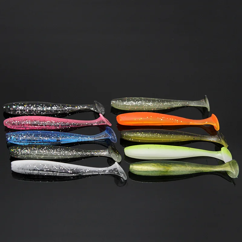 10Pcs/pack Wobbler Soft Fishing Lure 70mm 2g Easy Shiner Jig Lure Swimbait Silicone Soft Bait