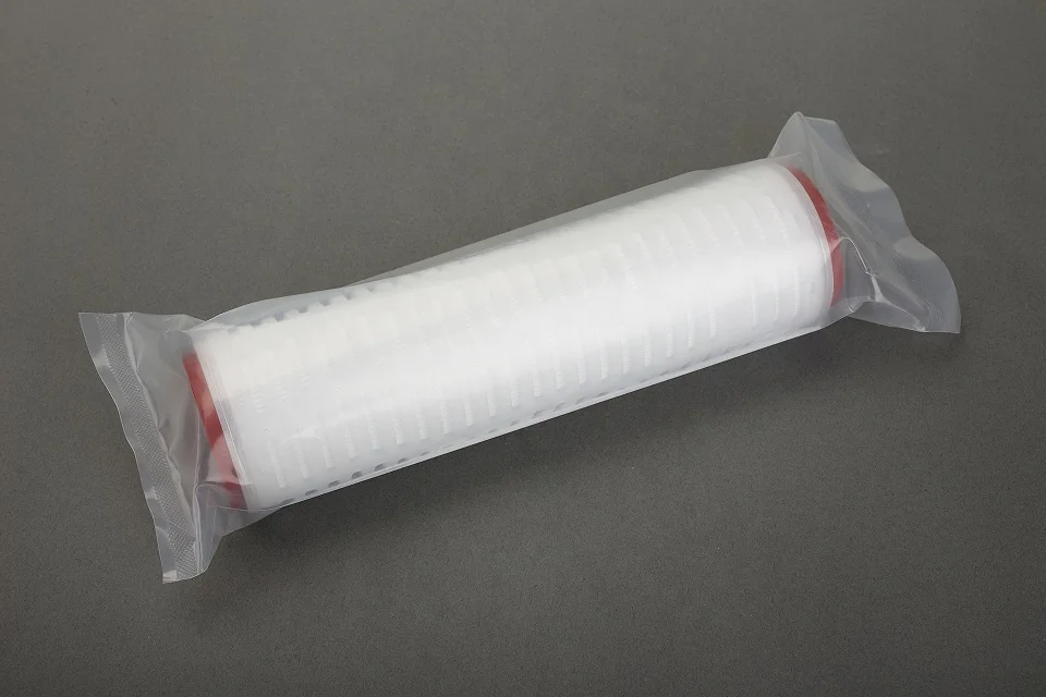 Naturally Hydrophobic PTFE Membrane 0.45 Micron air filter cartridge fine filtration used in Steam Sterile Filtration System