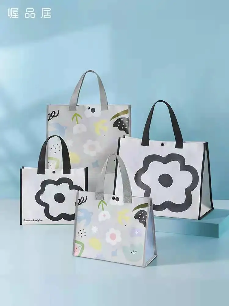 
China Eco Promotional non woven shopping bag Green bag 