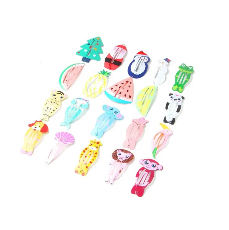Girls Cartoon Printing  Hair Clips BB Clips  Snap Hairpins