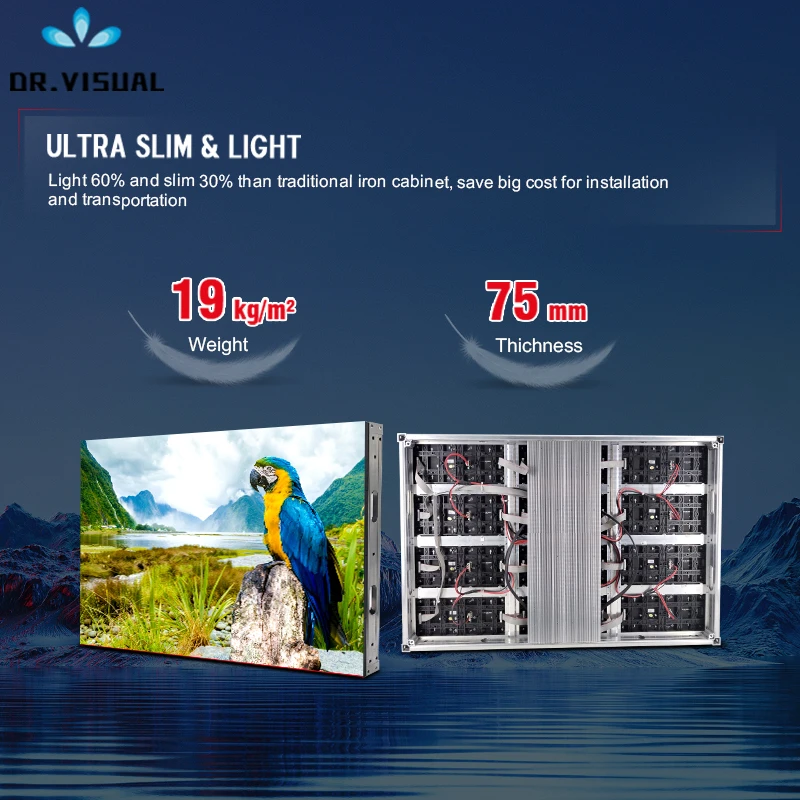 DR VISUAL Magnetic Module Design indoor led display outstanding contrast ratios led curtain display