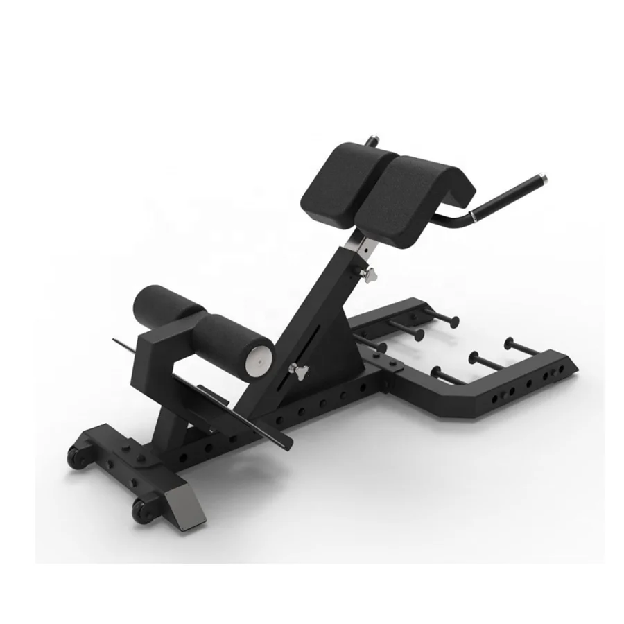 gym Commercial Use 45 Degree  adjustable abdominal muscular trainer Hyper Back Extension Exercise Bench Roman Chair