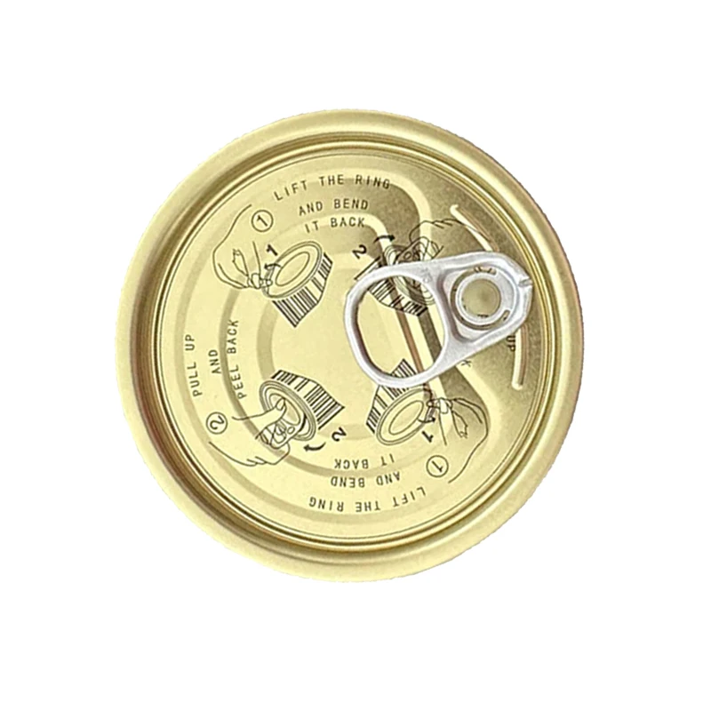 Whole Sale Gold Color Metal Lids Price  TFS Eoe for Food Packaging Can