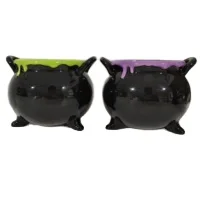 Witches Brew Black Ceramic Cauldron Mug Custom Mugs for Gifts with Two Handle