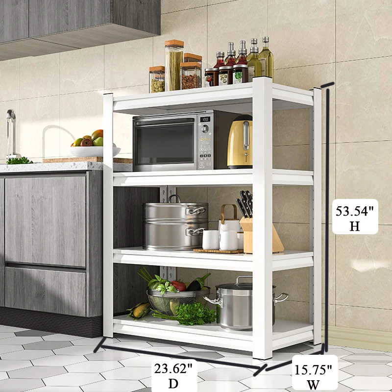 4-Shelf Adjustable Heavy Duty Wide Storage Shelving Unit  Steel Organizer Wire Rack