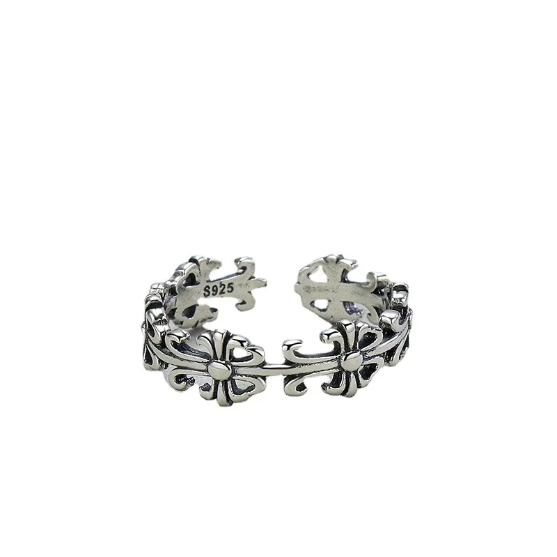 unisex Silver Ring 925 high polish celtic knot Ring Handcrafted adjustable knot band for Women girls man