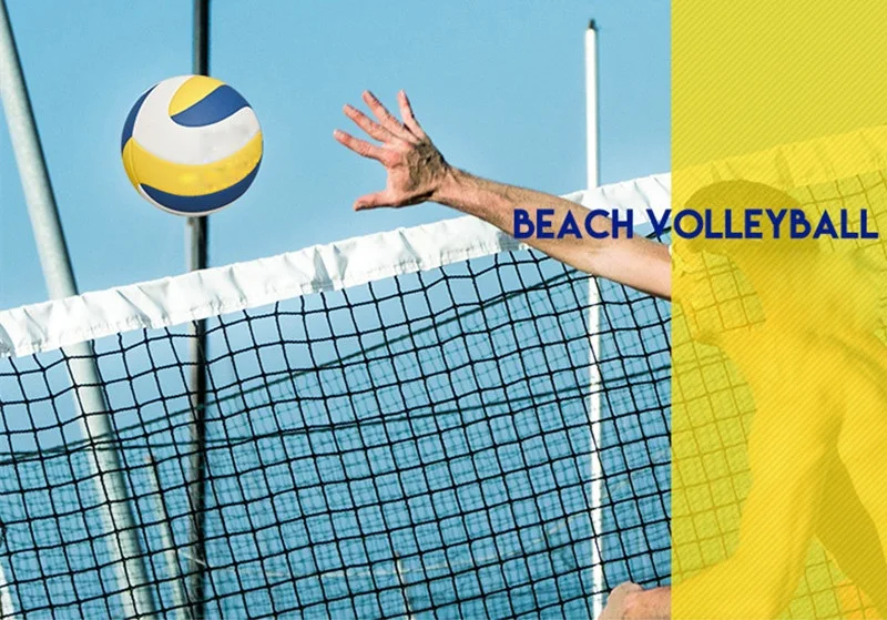 Competition Training Volleyball Official Machine Stitched Neon Leather Size 5 Beach Volleyball