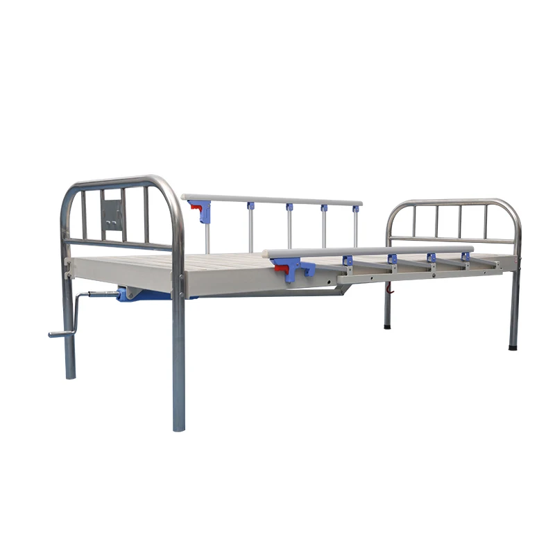 Adjustable cheap price Nursing single Crank Manual Medical Hospital Bed