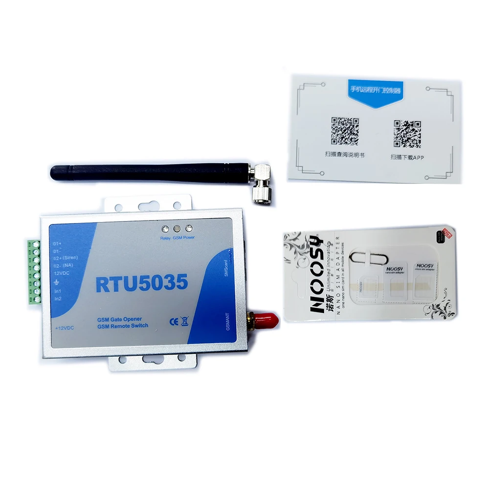 RTU5035 GSM Gate Opener Relay Switch Call Remote Controller Phone Shaking Control Door Opener for Parking Systems