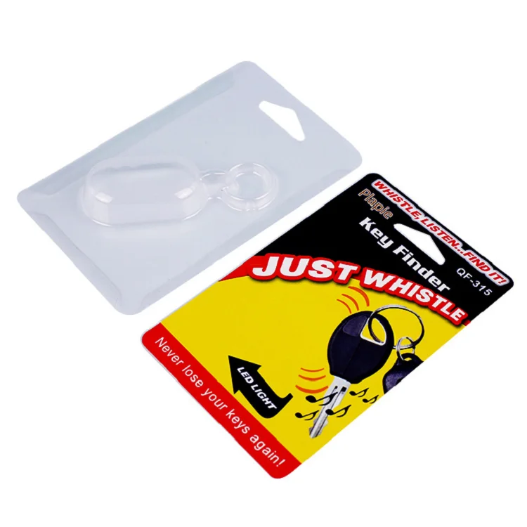 ks Custom High quality clear PET PVC sliding blister card pack for key ring  usb flash drive key sd card blister packaging