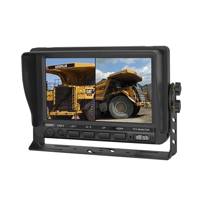 Wireless 2.4G HD Forklift Camera System with 7 Inch Monitor and Removable Sun Visor