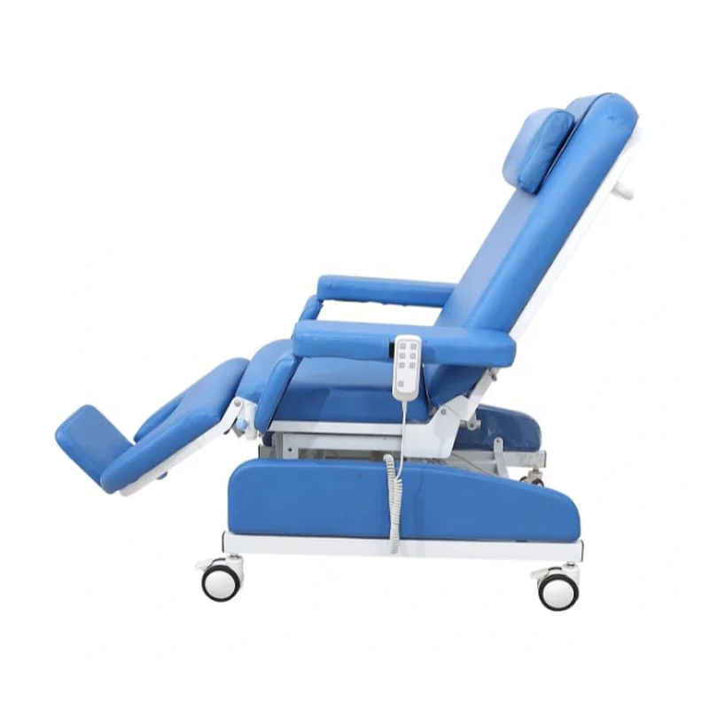 High Quality Electric Blood Donation Collection Chair Hospital Medical Patient Dialysis Chair Adjustable Transfusion Chair