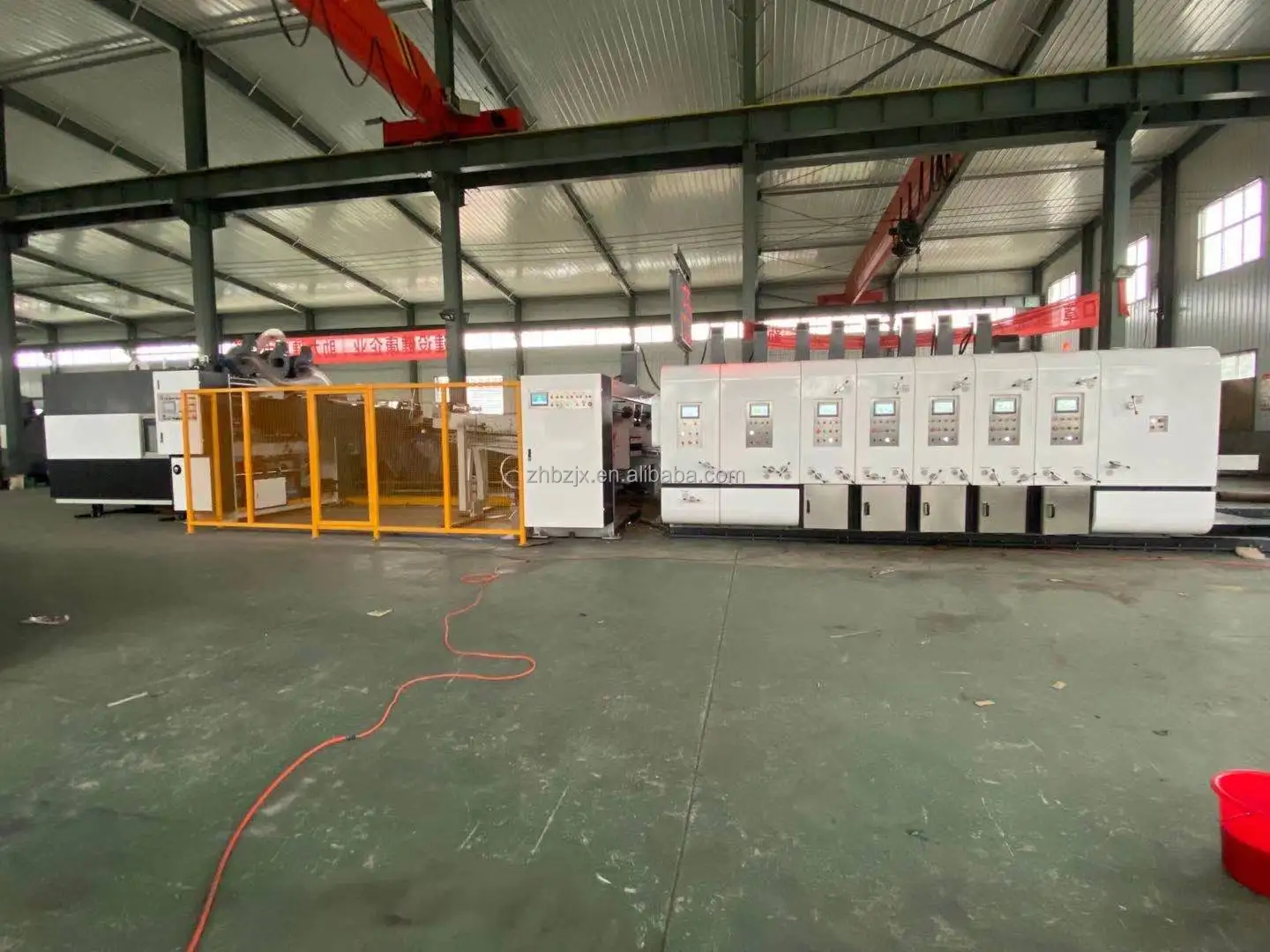 ZH-SYKM High Speed Flexo Printer Slotter Rotary Die Cutter With Stacker And Folder Gluer Carton Printing Manufacture Machine