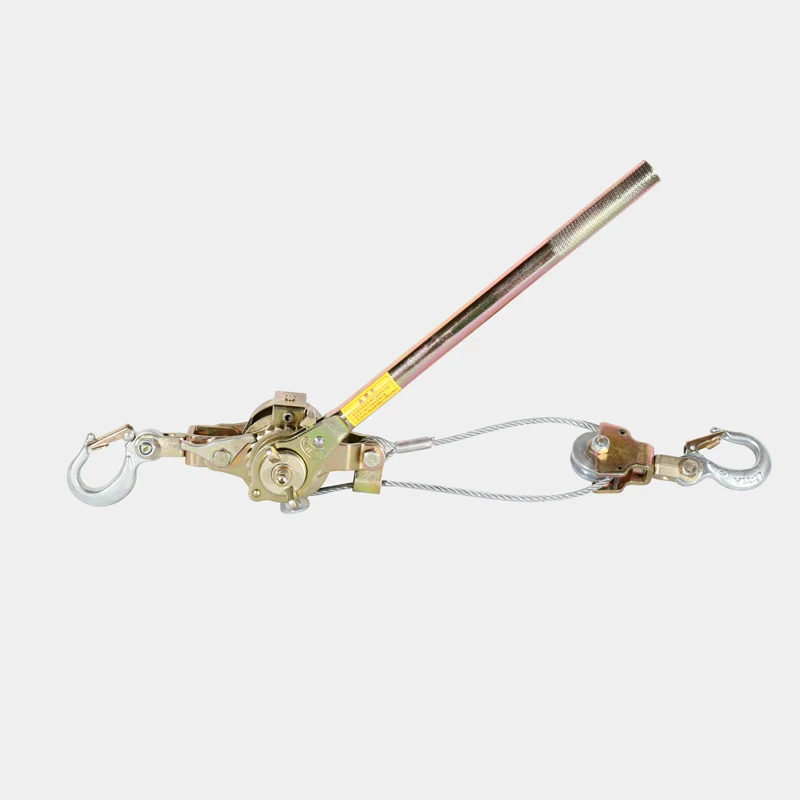 kawasaki brand with wire rope grip 1t 1.5ton 2ton cable ratchet puller with cable clamp