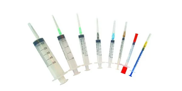 
5ml disposable hypodermic syringe with needle 