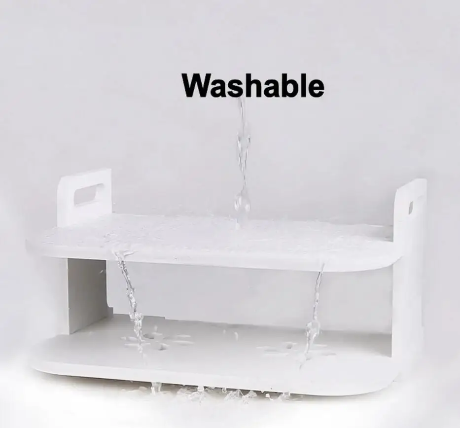Wireless Wifi Router STB Storage Organizer Container Boxes Set Top Boxes Wall Mounting Support Rack Shelf Bracket