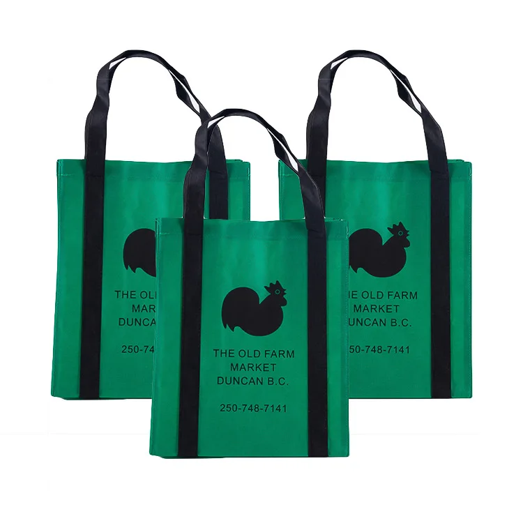 Wholesale Custom Printed logo Eco Friendly Recycle, Reusable Ecobag Grocery TNT PP Laminated Non Woven Shopping Bags/