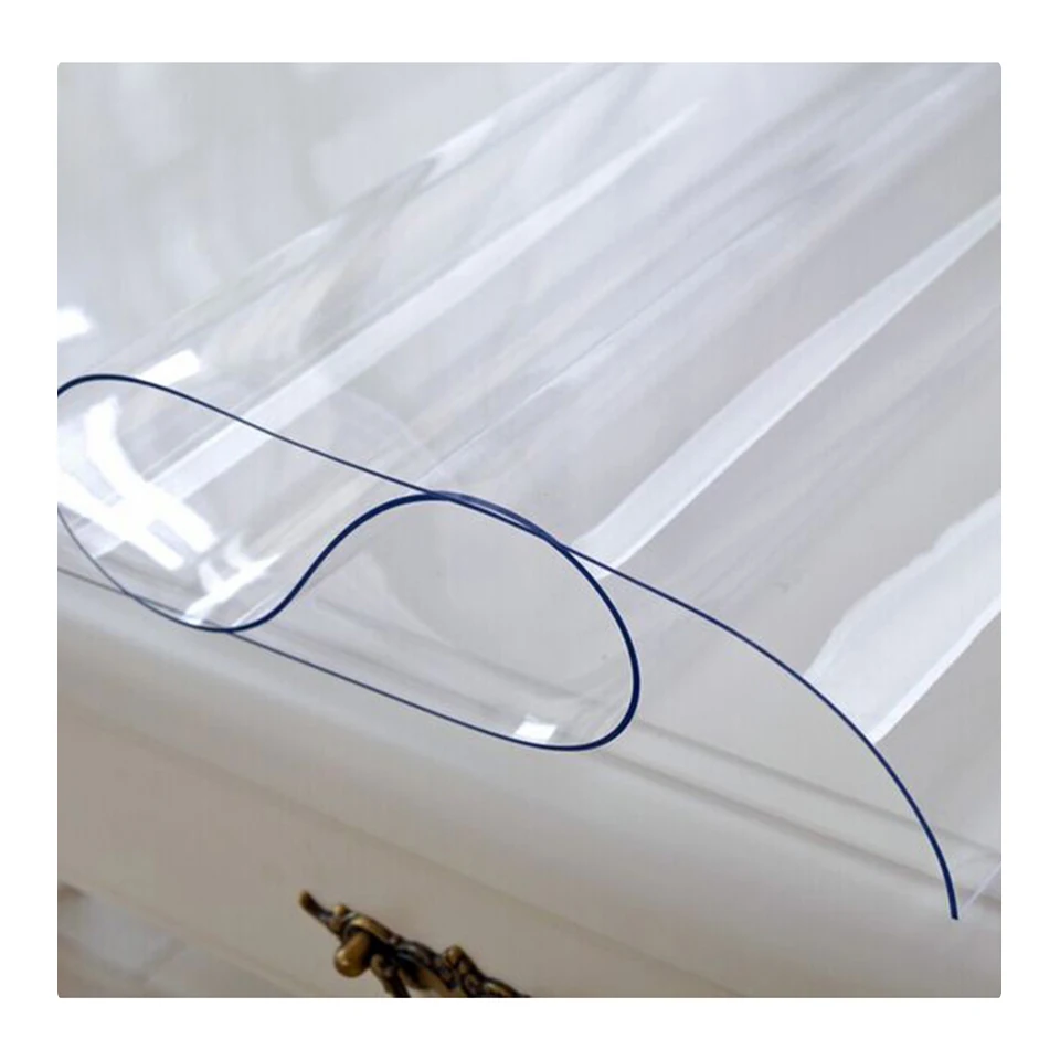 Modern simple waterproof Clear Soft Pvc tablecloth Transparent Pvc Flexible Film