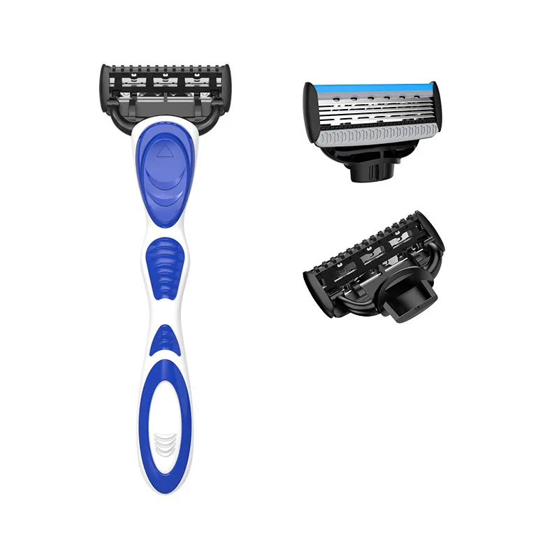 Low Price Plastic Handle Razor 5 Blade Shaving Razor Man Reusable Recycled Razor