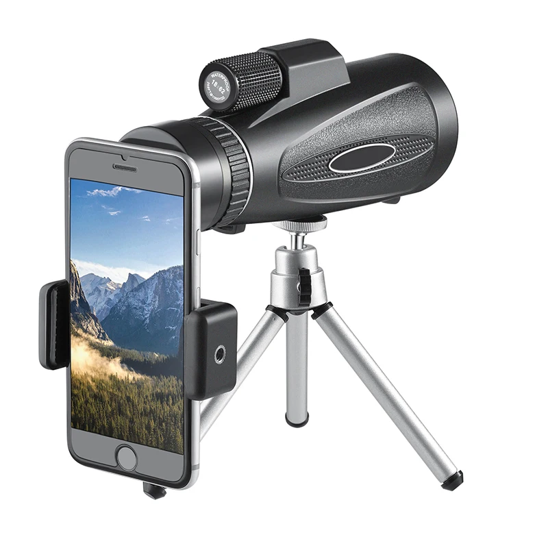 New High Power 12x50 800x100 18x62 monocular large Objective lens 2 BAK4 Prism Telescope for bird watching
