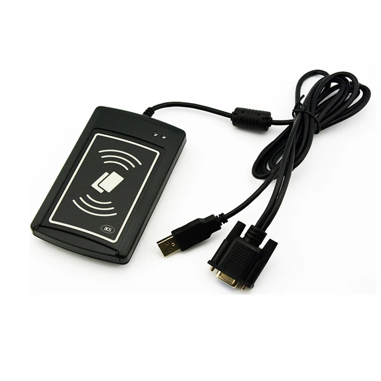 Dual protocol ISO14443A+ISO15693 NFC card reader writer rfid USB power smart programming NFC reader