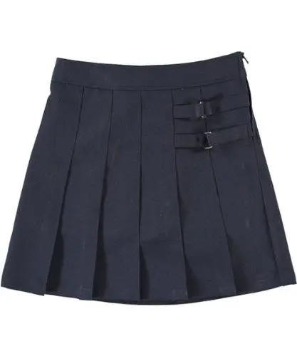 Бесплатная индивидуальная школьная форма Низкая цена Высокое качество хаки темно-синий цвет выше колена плиссированные юбки для девочек