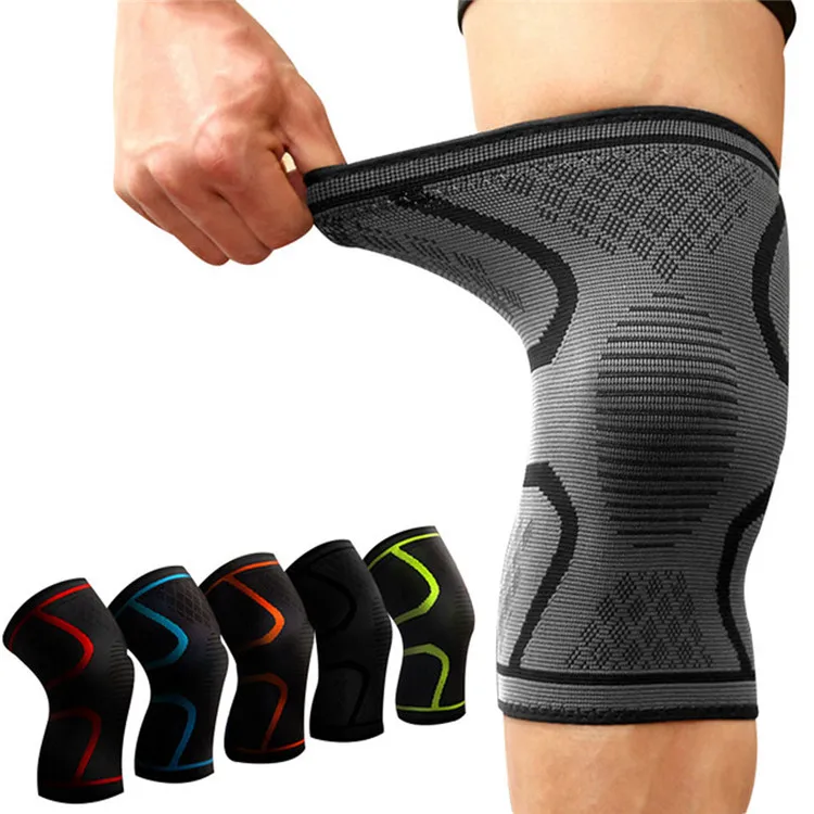 Anti Slip Padded Protection Sport Long Knitting Knee Brace Support