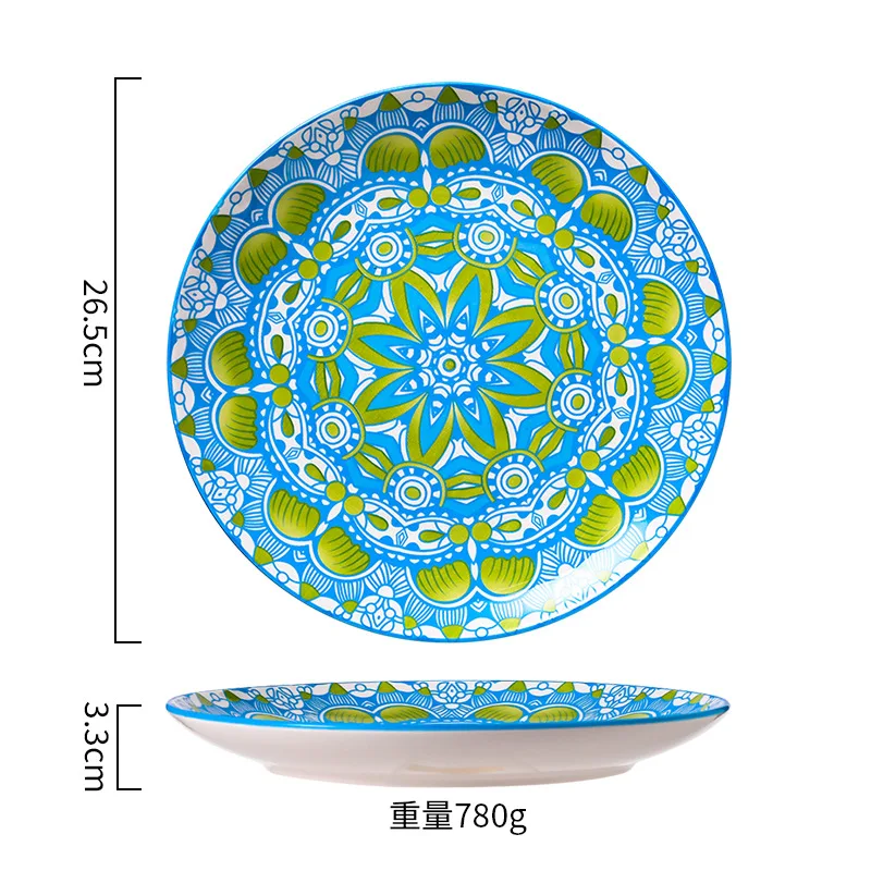 Internet celebrity Nordic ceramic dinner plate modern fashion Western household salad pasta plate